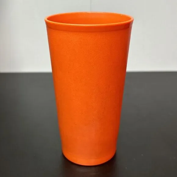 Vintage Tupperware Tumblers Cups 873 - 12 oz. Harvest Colors Set of 5 Stackable - Picture 10 of 14